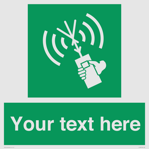 SL7283: Custom sign safe condition 2way VHF radio