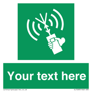 SL7283: Custom sign safe condition 2way VHF radio