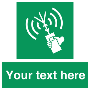 SL7283: Custom sign safe condition 2way VHF radio
