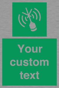 SL7284: Custom sign safe condition Emergency position beacon