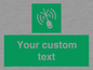 SL7284: Custom sign safe condition Emergency position beacon