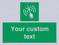 SL7284: Custom sign safe condition Emergency position beacon