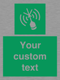 SL7284: Custom sign safe condition Emergency position beacon