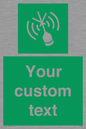 SL7284: Custom sign safe condition Emergency position beacon