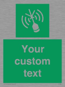 SL7284: Custom sign safe condition Emergency position beacon