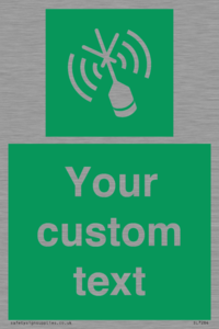 SL7284: Custom sign safe condition Emergency position beacon