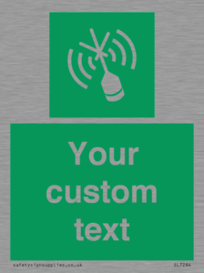 SL7284: Custom sign safe condition Emergency position beacon