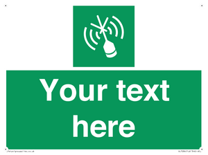 SL7284: Custom sign safe condition Emergency position beacon