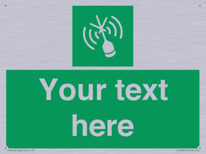 SL7284: Custom sign safe condition Emergency position beacon