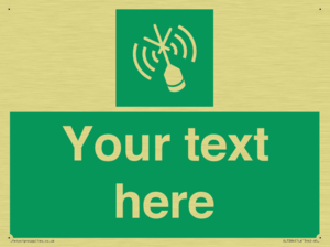 SL7284: Custom sign safe condition Emergency position beacon