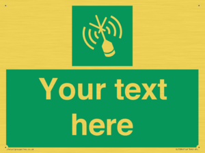 SL7284: Custom sign safe condition Emergency position beacon