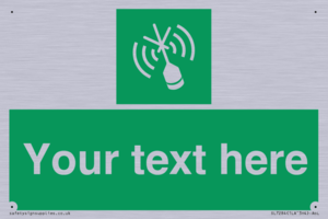 SL7284: Custom sign safe condition Emergency position beacon