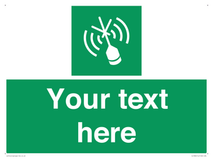 SL7284: Custom sign safe condition Emergency position beacon