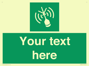 SL7284: Custom sign safe condition Emergency position beacon