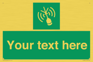 SL7284: Custom sign safe condition Emergency position beacon