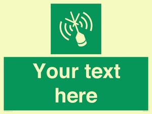 SL7284: Custom sign safe condition Emergency position beacon