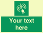 SL7284: Custom sign safe condition Emergency position beacon
