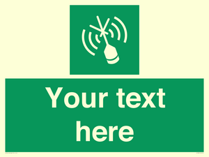 SL7284: Custom sign safe condition Emergency position beacon