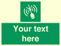 SL7284: Custom sign safe condition Emergency position beacon