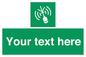 SL7284: Custom sign safe condition Emergency position beacon