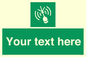SL7284: Custom sign safe condition Emergency position beacon