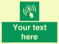 SL7284: Custom sign safe condition Emergency position beacon