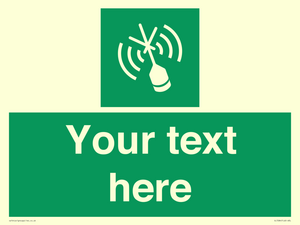 SL7284: Custom sign safe condition Emergency position beacon