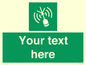 SL7284: Custom sign safe condition Emergency position beacon