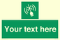 SL7284: Custom sign safe condition Emergency position beacon
