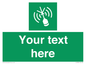 SL7284: Custom sign safe condition Emergency position beacon
