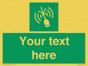 SL7284: Custom sign safe condition Emergency position beacon