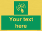 SL7284: Custom sign safe condition Emergency position beacon
