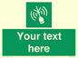 SL7284: Custom sign safe condition Emergency position beacon
