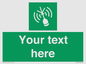 SL7284: Custom sign safe condition Emergency position beacon