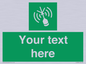SL7284: Custom sign safe condition Emergency position beacon