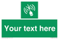 SL7284: Custom sign safe condition Emergency position beacon
