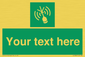 SL7284: Custom sign safe condition Emergency position beacon