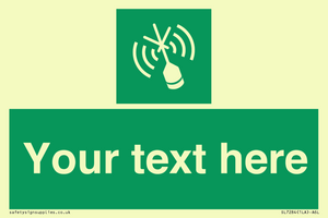 SL7284: Custom sign safe condition Emergency position beacon