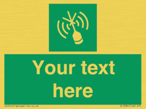 SL7284: Custom sign safe condition Emergency position beacon