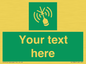SL7284: Custom sign safe condition Emergency position beacon