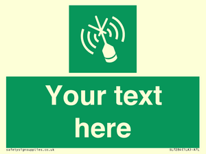 SL7284: Custom sign safe condition Emergency position beacon