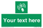SL7284: Custom sign safe condition Emergency position beacon