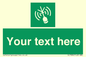 SL7284: Custom sign safe condition Emergency position beacon