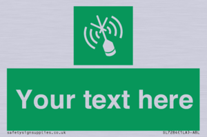 SL7284: Custom sign safe condition Emergency position beacon