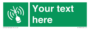 SL7284: Custom sign safe condition Emergency position beacon