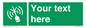 SL7284: Custom sign safe condition Emergency position beacon