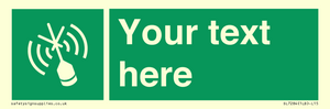 SL7284: Custom sign safe condition Emergency position beacon