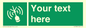 SL7284: Custom sign safe condition Emergency position beacon