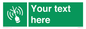 SL7284: Custom sign safe condition Emergency position beacon