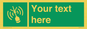 SL7284: Custom sign safe condition Emergency position beacon